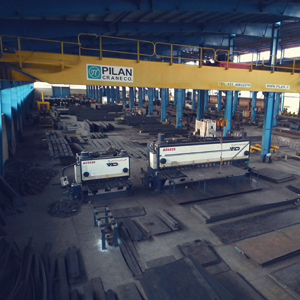 اسکلت فلزی سالن ساخت و مونتاژ پولاد پوریا